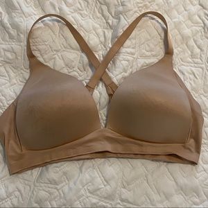 Aerie Sunnie Wireless Bra Nude Sz 36C